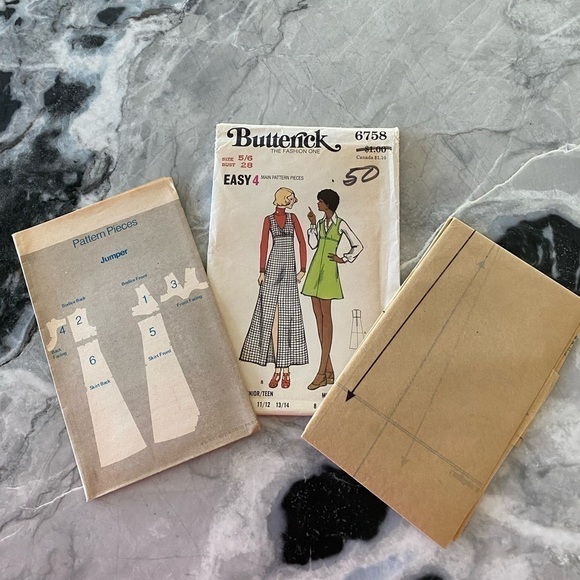 Butterick Vintage Uncut Young Junior Teen Jumper Size 5/6 Pattern No 6758 - Picture 6 of 8